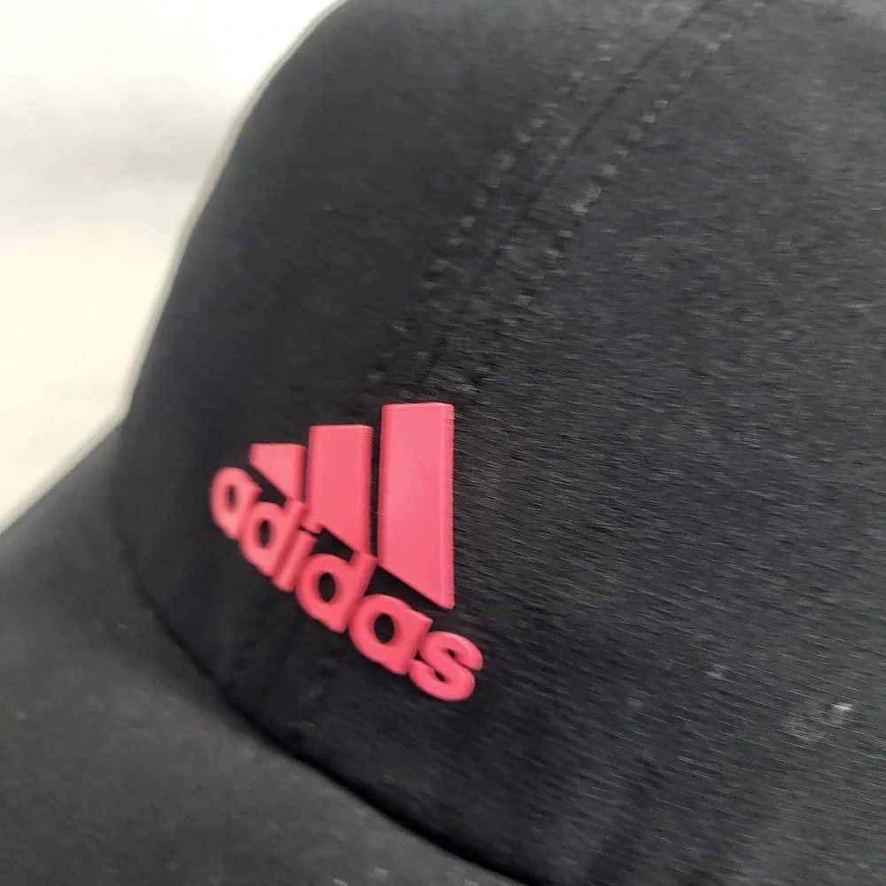 ADIDAS CLIMALITE 3 BAR ADJUSTABLE STRAPBACK BASEBALL HAT/CAP, BLACK, LIGHTWEIGHT